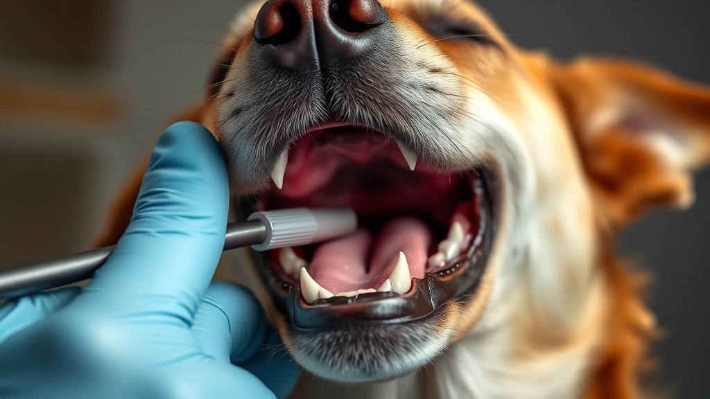 dog heimlich -
Photorealistic close-up of a dog’s open mouth during a choking emergency,