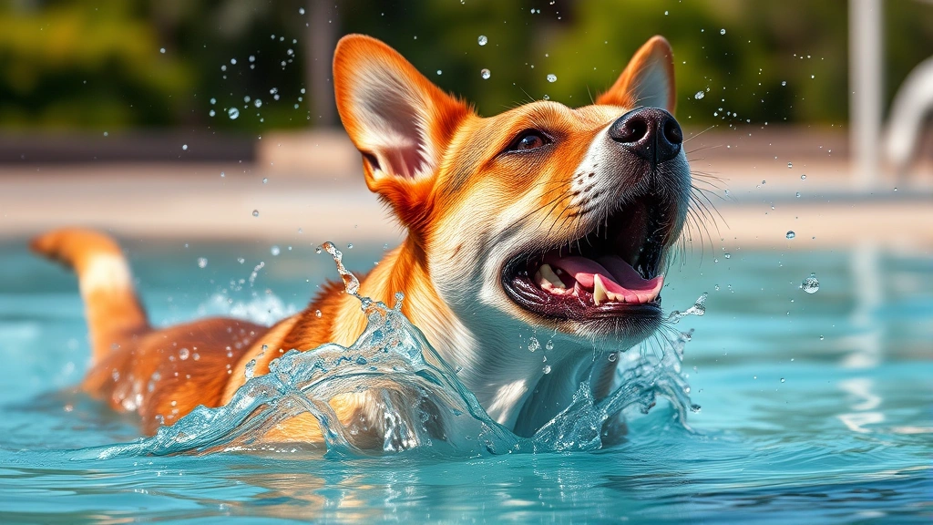 dog keeps shaking head -
Photorealistic image of a wet dog shaking its head vigorously after swimming, w