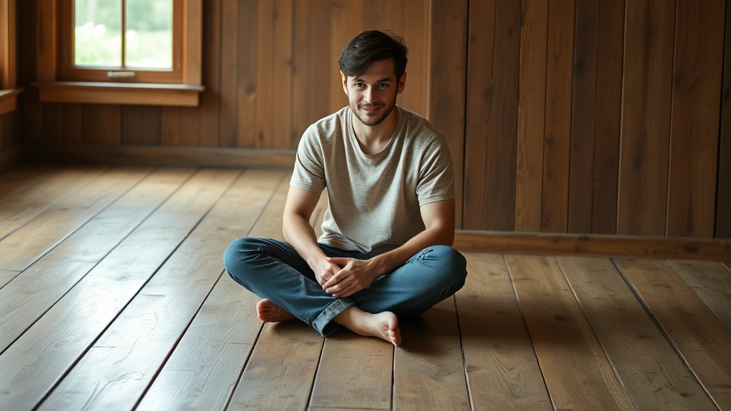 dog knee brace -
sitting on a wooden floor
