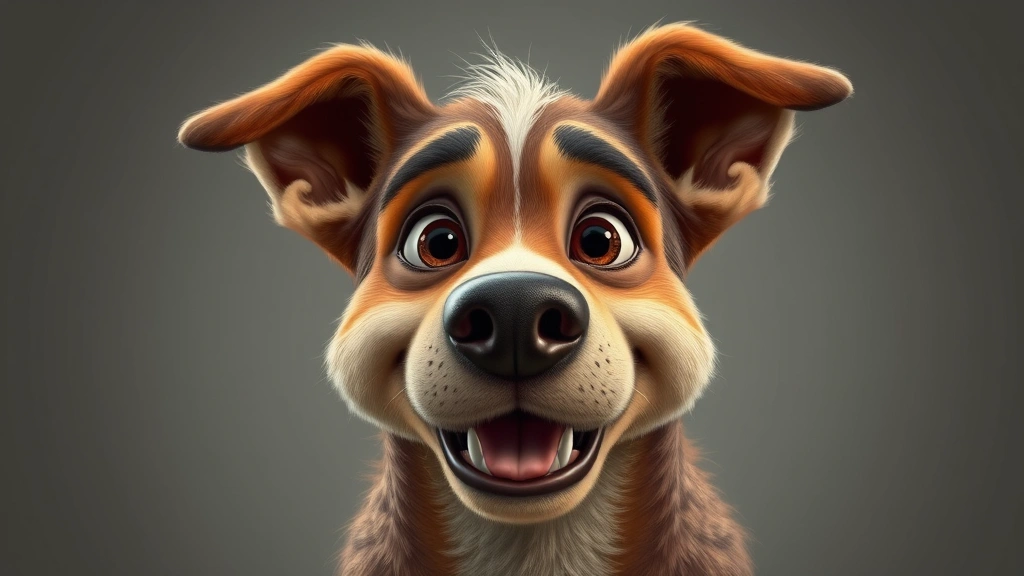 dog man trailer -
Photorealistic portrait of Dog Man character showing expressive face and person
