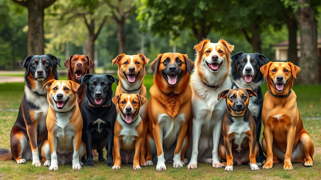 dog name generator -
Photorealistic image of a diverse group of dogs of different breeds and sizes s