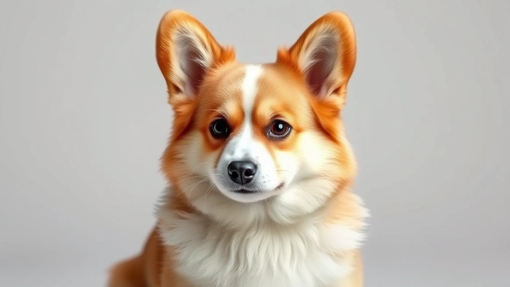 dog ningen -
Photorealistic image of a fluffy corgi with groomed fur emphasizing human-like 