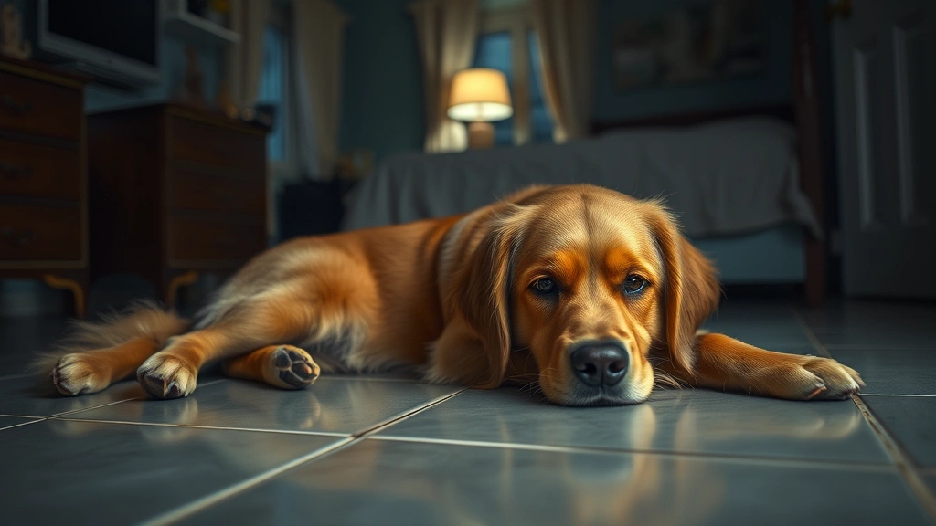 dog panting at night dog photo 0