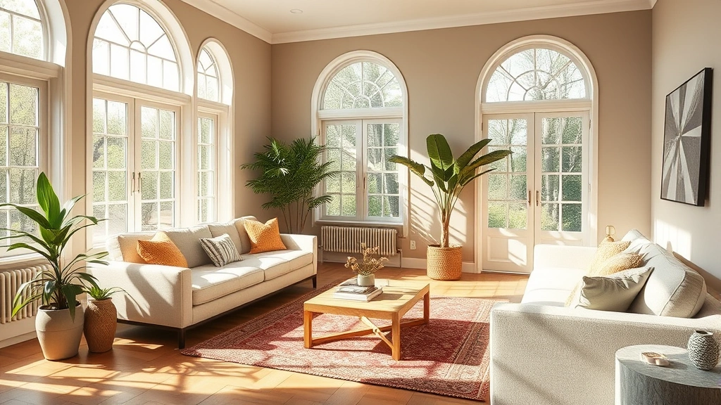 dog perfume -
sunny living room with natural light streaming through windows
