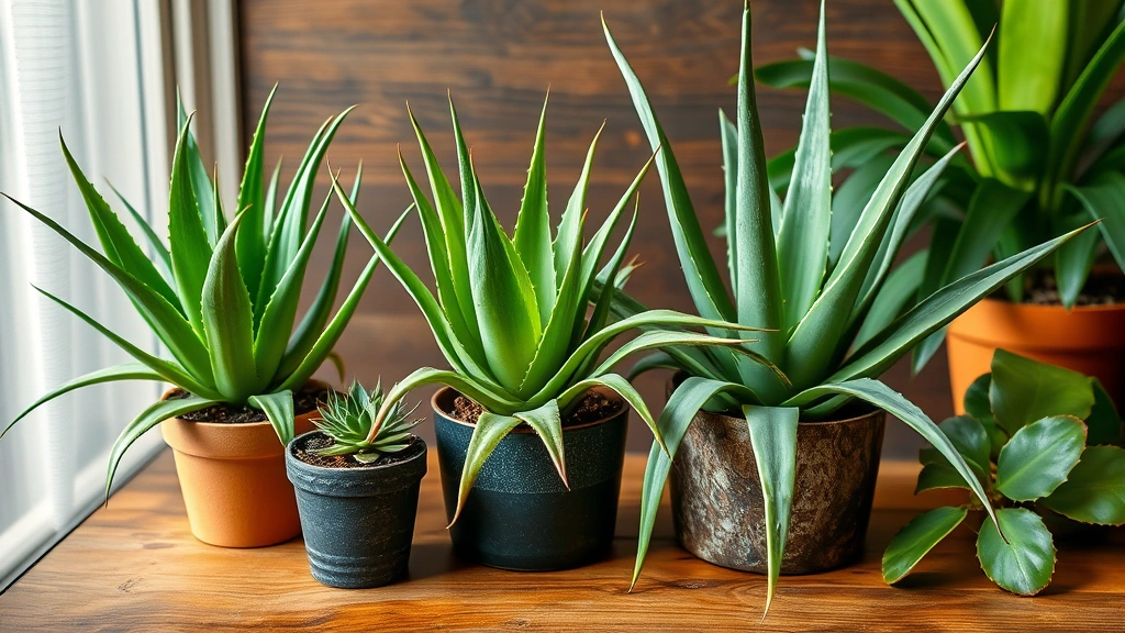 dog perfume -
and aloe vera plants on a wooden table
