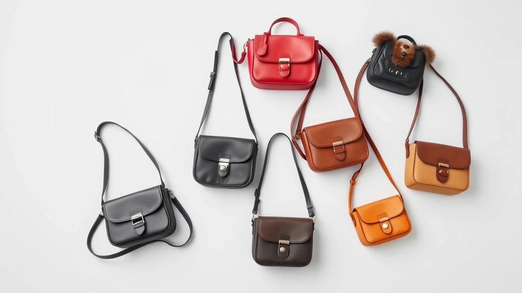 dog purse -
Photorealistic image of five different dog purse carriers arranged on a light g