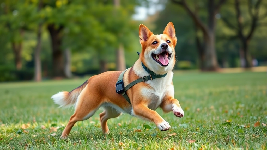 dog rabies vaccine -
Photorealistic style: Happy healthy adult dog playing outdoors in a natural par