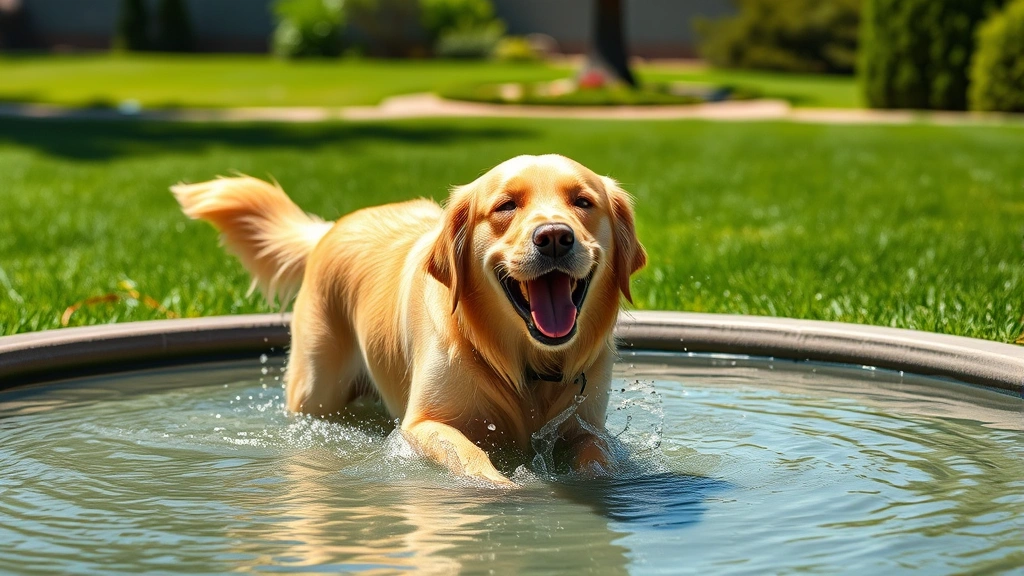 dog splash pad dog photo 0