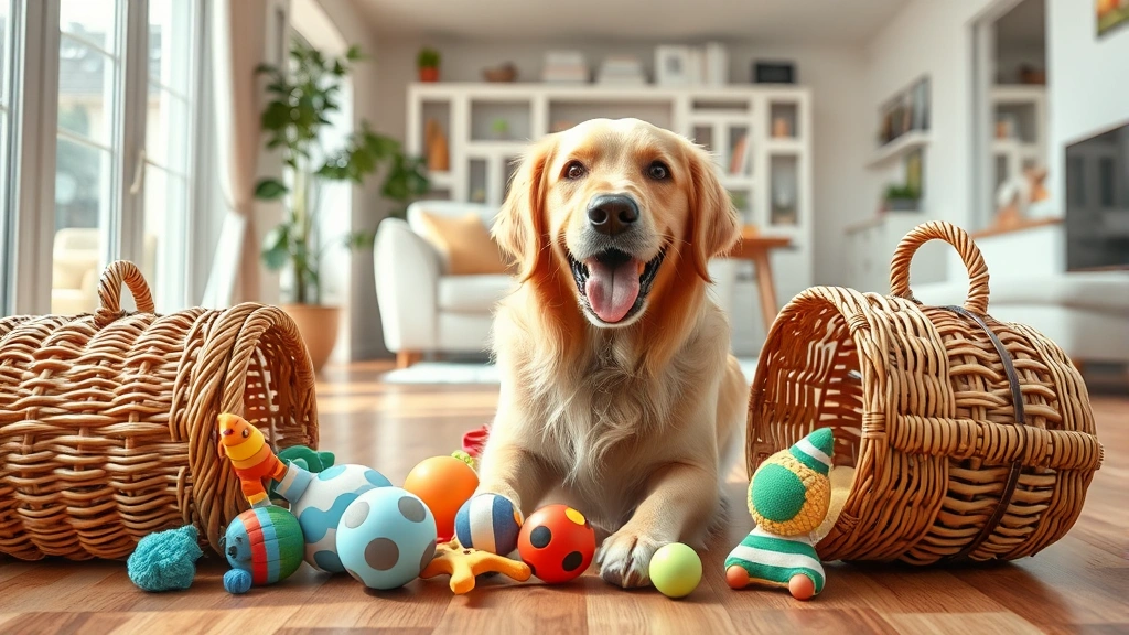 dog toy box dog photo 0