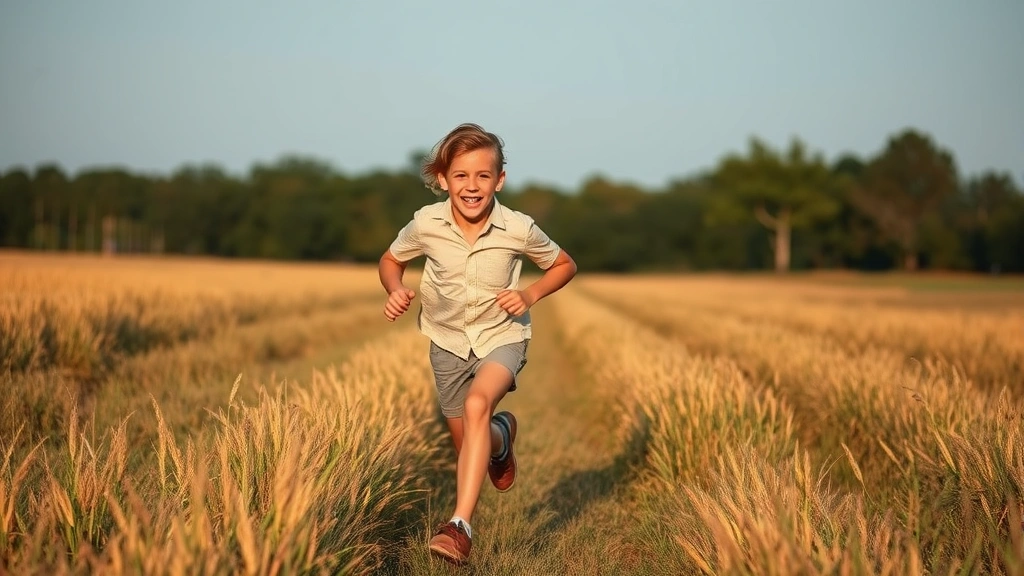 dog training collar -
running through an open field with a satisfied expression
