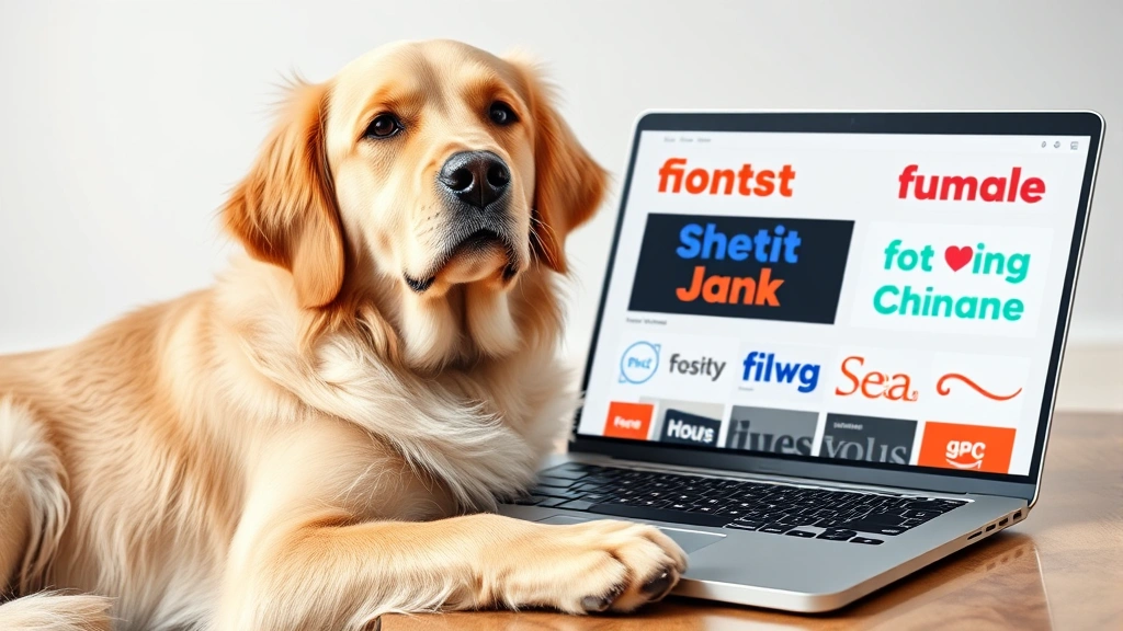 dog typeface dog photo 0