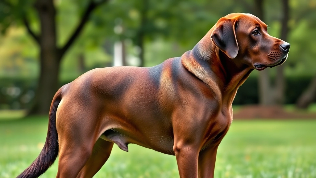 dog weight calculator -
Photorealistic image of a healthy adult Labrador Retriever standing in profile 