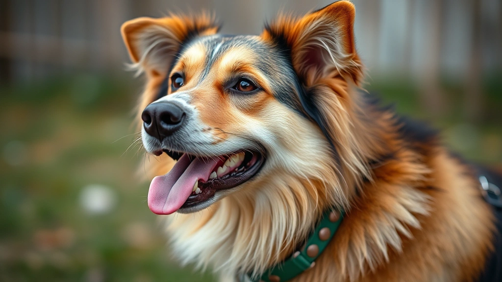 dog with diarrhea -
showing a healthy and recovered dog
