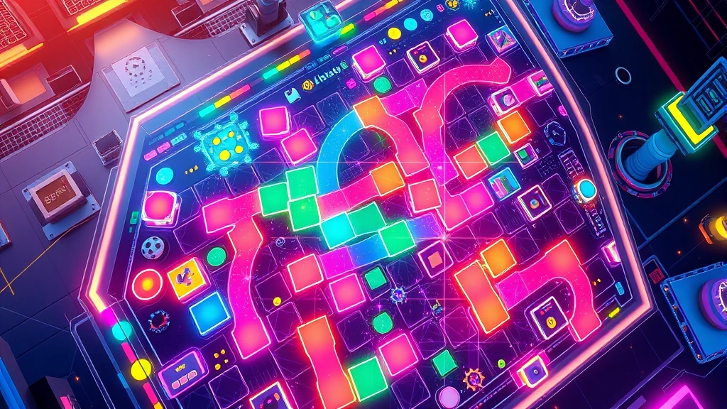 doge 2048 -
Photorealistic overhead view of a colorful digital game board with glowing tile