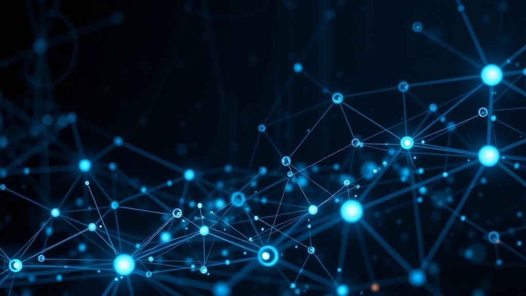 dogen crypto -
Photorealistic image of a blockchain network visualization with connected nodes