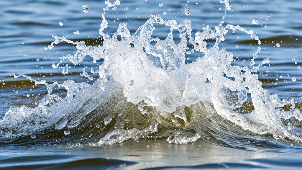 dogs fetching toy -
water splashing
