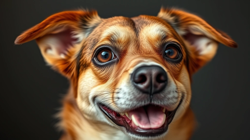 entropion in dogs -
Photorealistic image of a happy healthy dog with clear bright eyes and normal e