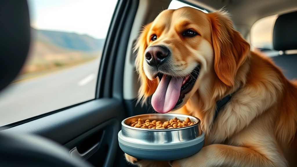 feeding during travel dog photo 0