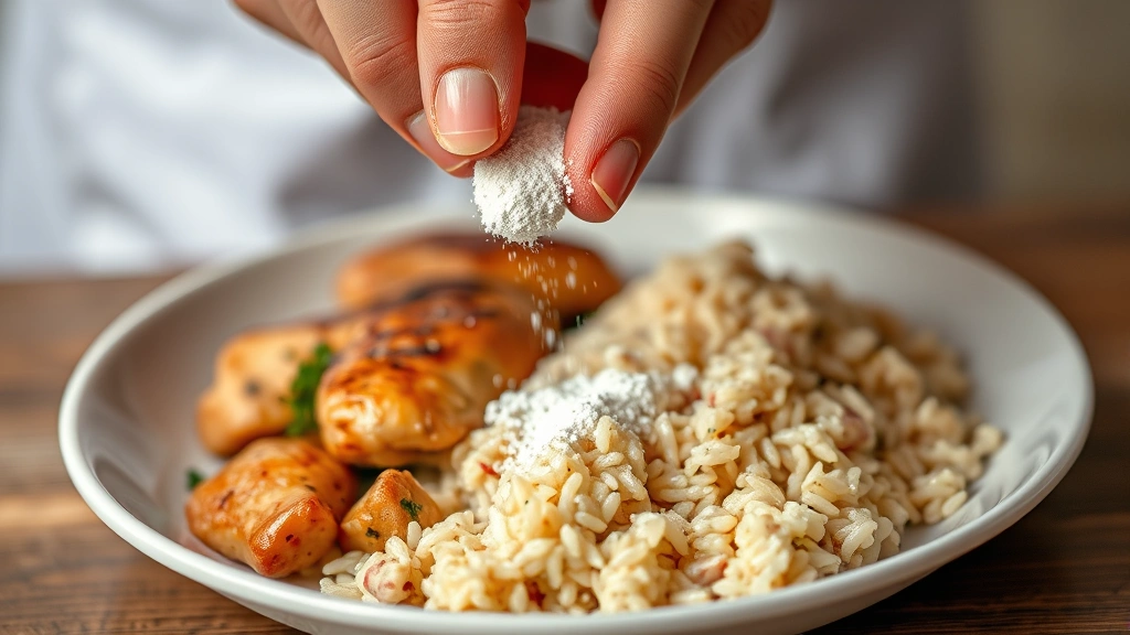 feeding schedule for EPI dogs -
Close-up of a veterinarian’s hand sprinkling pancreatic enzyme powder ont