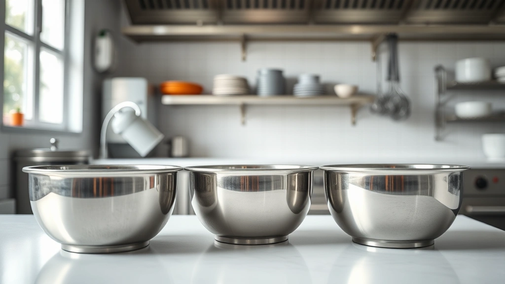 fresh food feeding routine -
clean kitchen environment with stainless steel bowls
