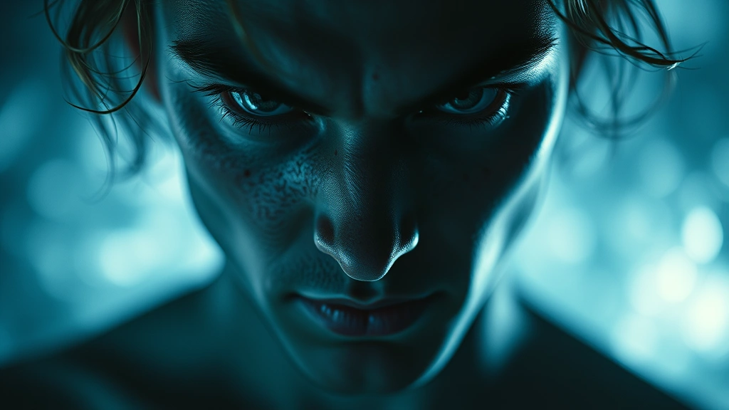 ghostly dogs -
piercing gaze
