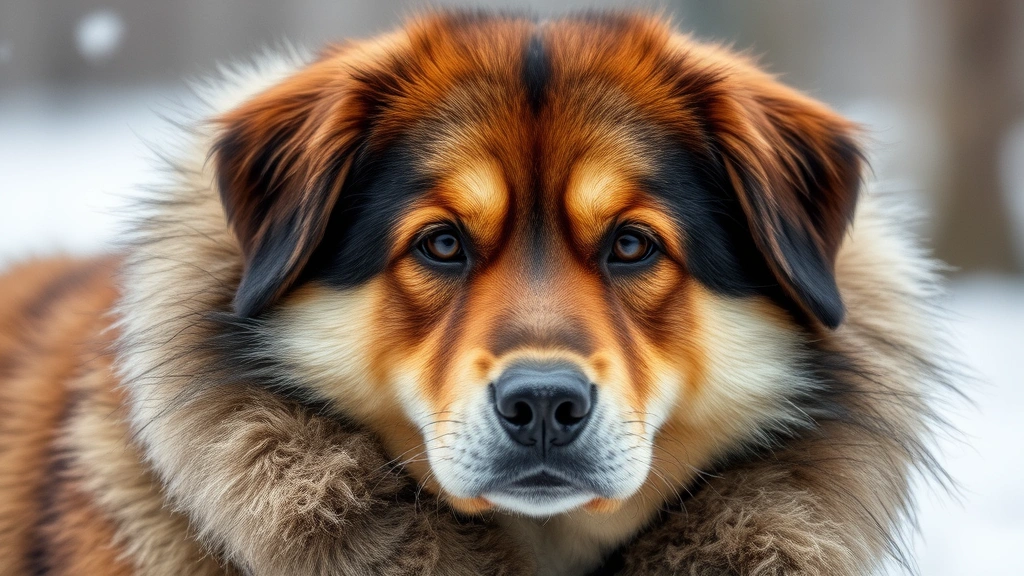 greenland dog -
thick double coat visible
