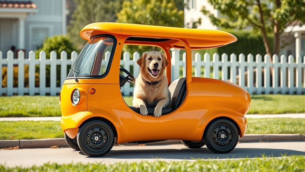 hot dog car dog photo 0