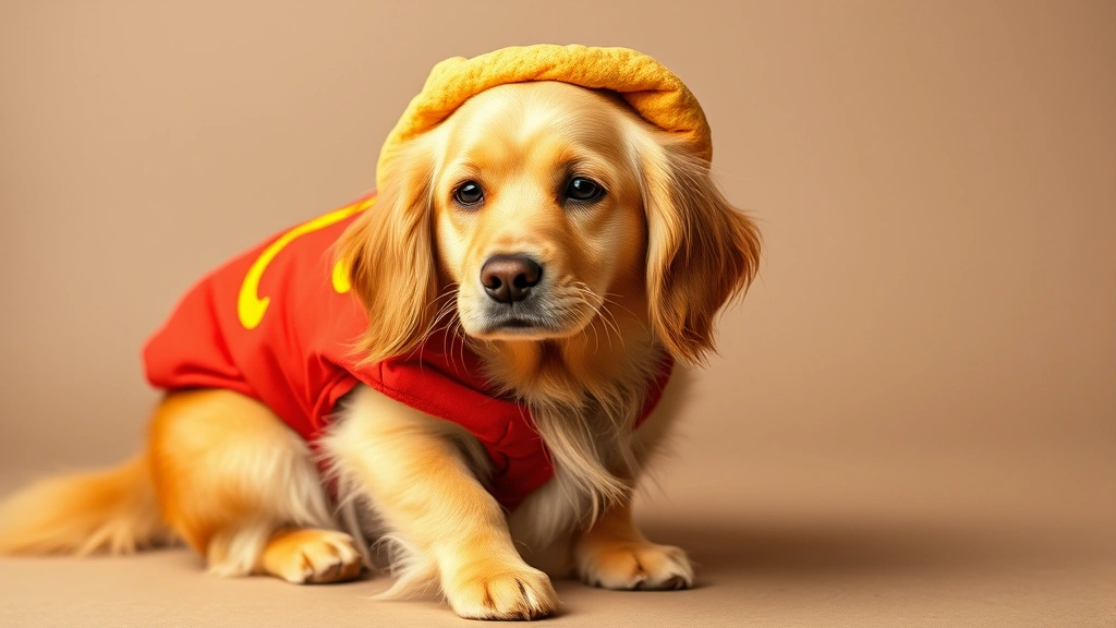 hot dog costume dog photo 0