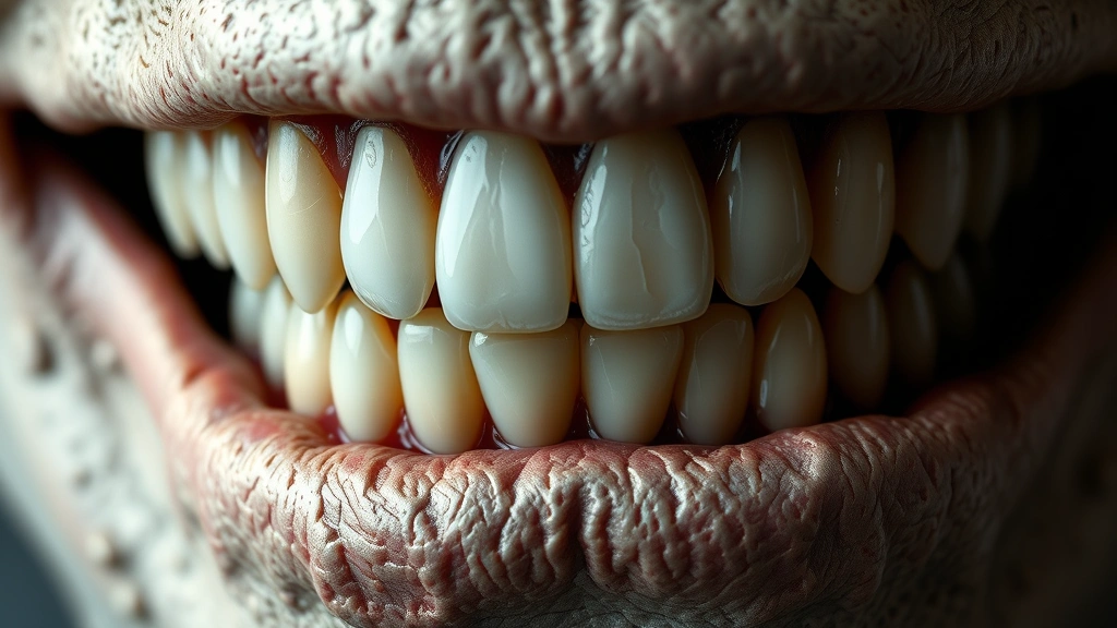 how clean is a dogs mouth -
detailed teeth texture
