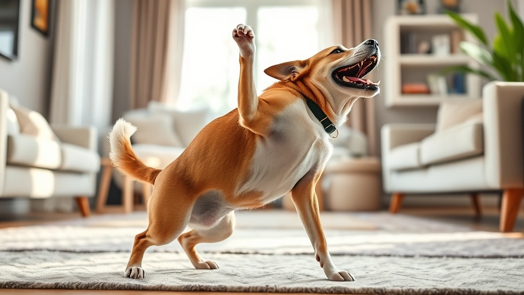 how do u know if your dog loves u -
Photorealistic image of a dog in a play bow position with front legs stretched 