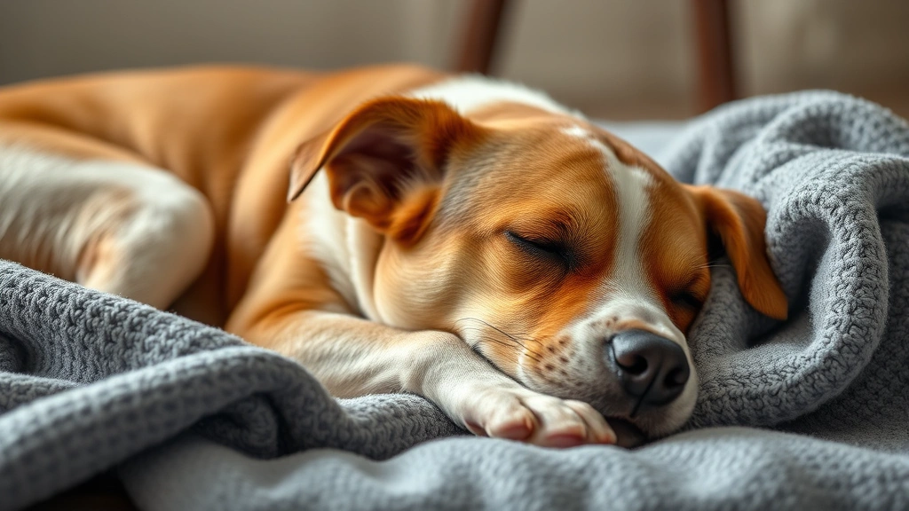 how do you tell if your dog has a fever -
Photorealistic image of a sick dog resting on a comfortable blanket
