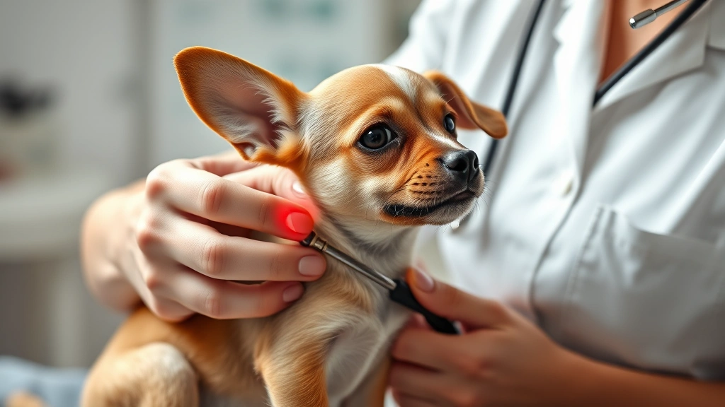 how long can a dog live with congestive heart failure -
Photorealistic image of a veterinarian checking a small dog’s heart rate 