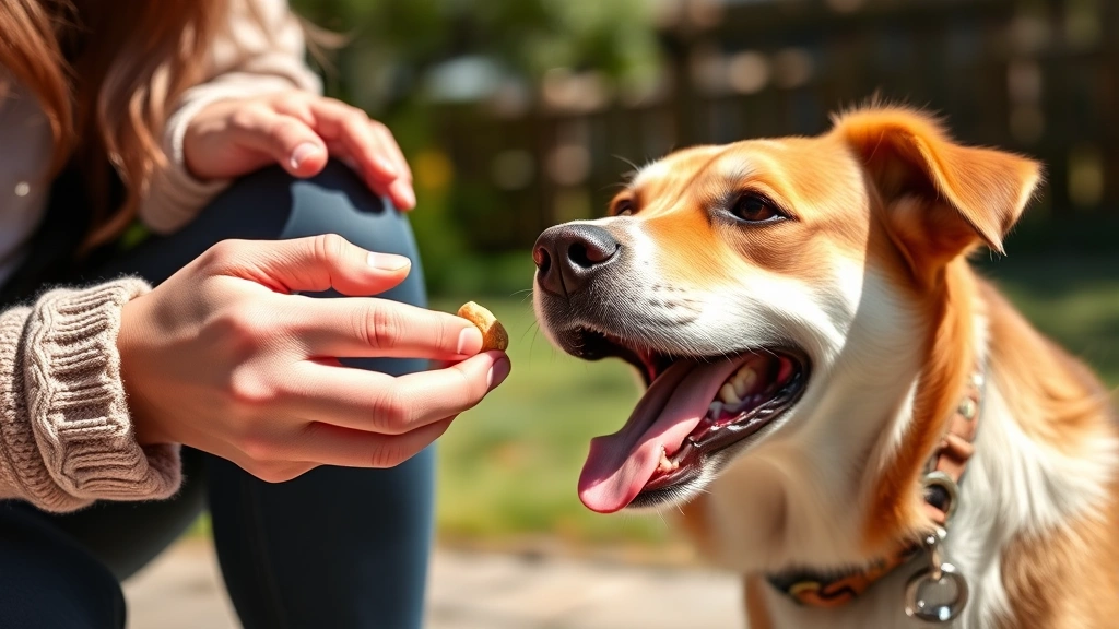 how much do dog sitters get paid -
Close-up of a dog sitter’s hands giving treats to an excited dog during a