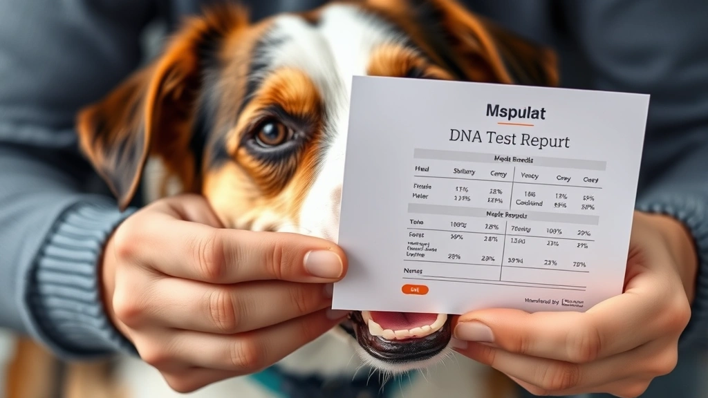how much for dna test for dogs -
Photorealistic close-up of a dog owner’s hands holding a DNA test result 