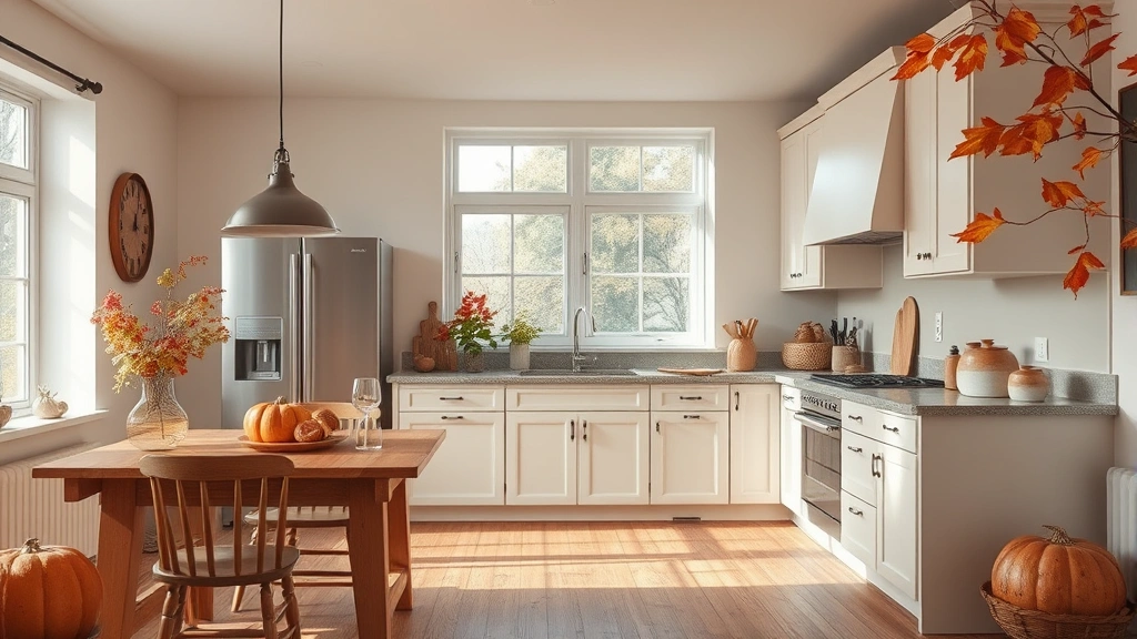 how much pumpkin to give a dog daily -
autumn kitchen background with natural lighting
