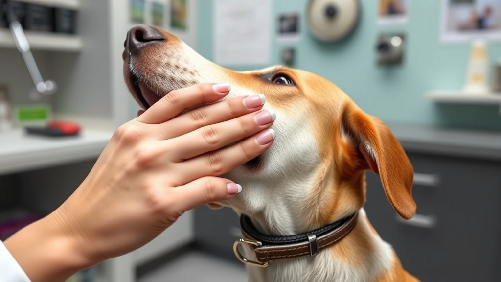 how tight should a dog collar be -
Photorealistic image of a hand demonstrating the two-finger collar fit test on 