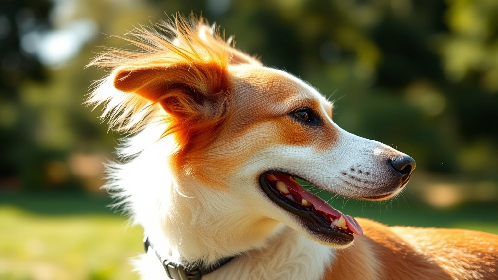 how to clean dog ears at home naturally -
Photorealistic side profile of a dog happily shaking their head after ear clean
