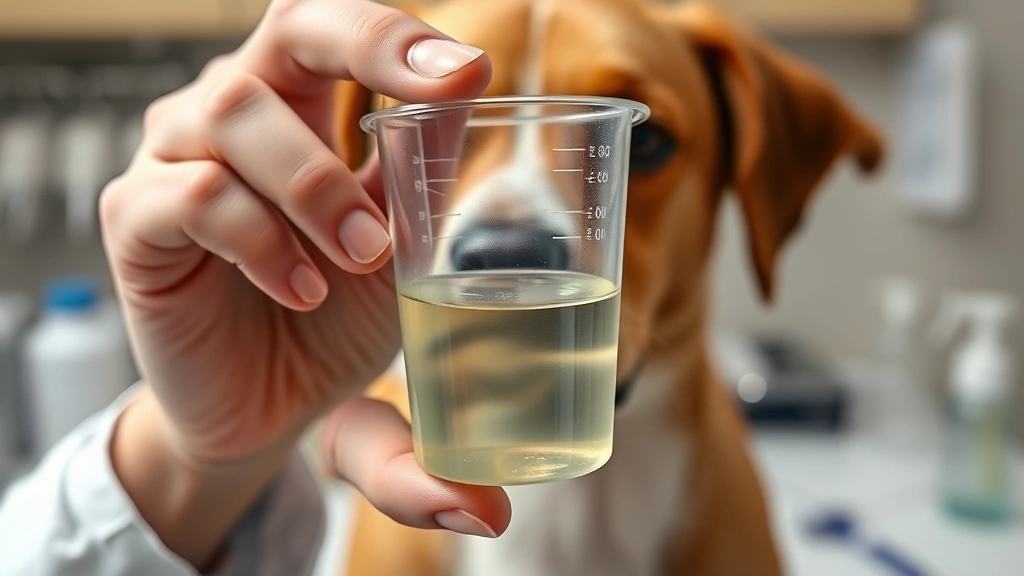 how to collect urine sample from dog -
Photorealistic close-up of a veterinarian’s hands holding a sterile urine