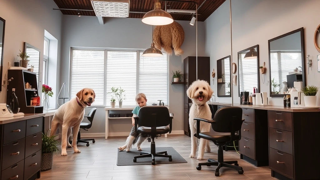 how to control a dog's shedding -
indoor grooming salon setting
