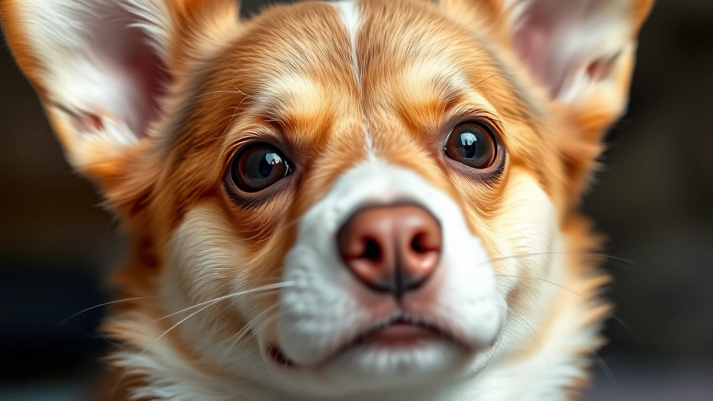 how to draw a corgi dog -
Photorealistic close-up of a corgi’s face showing expressive almond-shape
