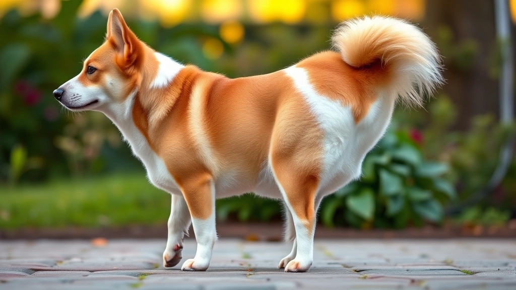 how to draw a corgi dog -
Photorealistic full-body side profile of a red and white corgi with bushy tail,