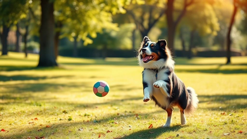 how to get a dog to like you -
Photorealistic image of a man and a border collie playing fetch in a sunny park