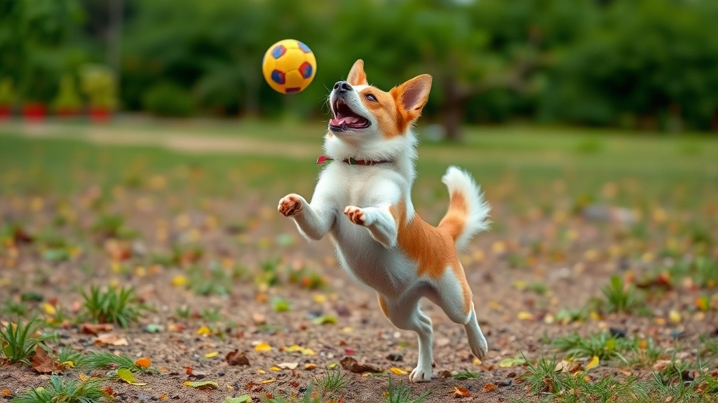 how to get a dog to like you -
dog mid-jump catching a ball
