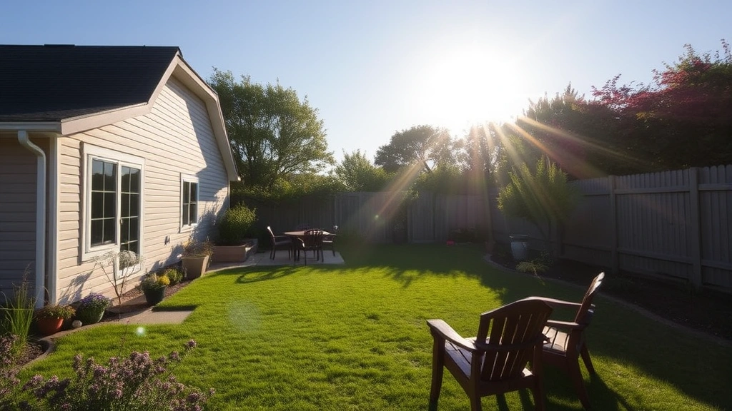 how to get flies off a dog -
sunny backyard setting
