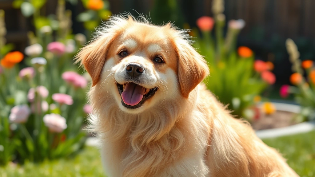 how to get sap out of dog fur -
A happy fluffy dog with clean, shiny coat after sap removal treatment, sitting 