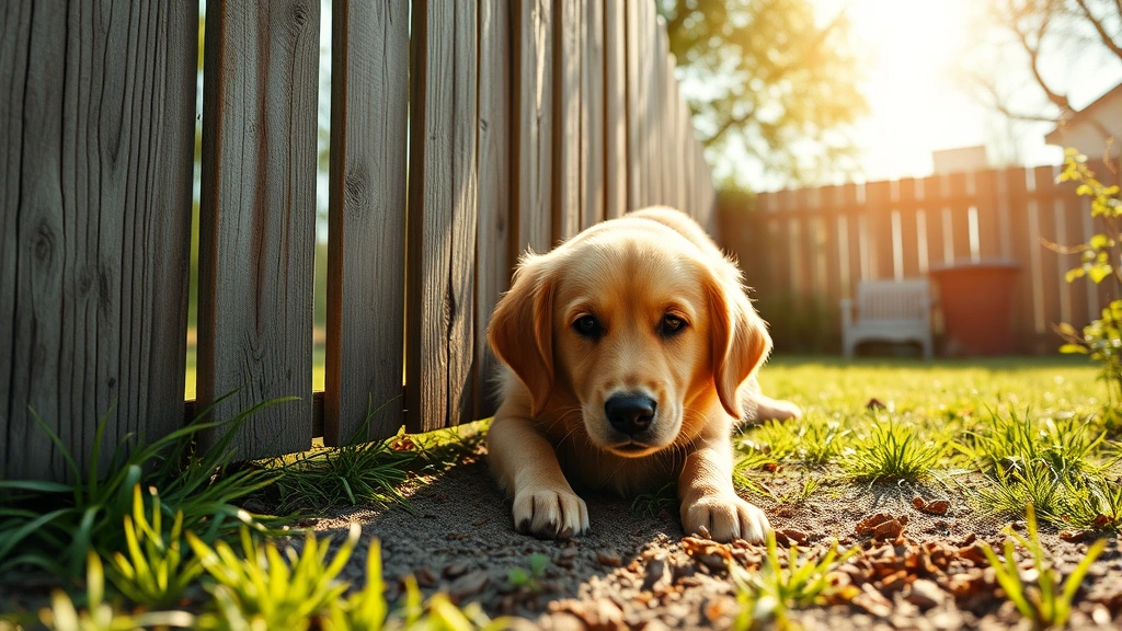 how to keep dogs from digging under fence dog photo 0