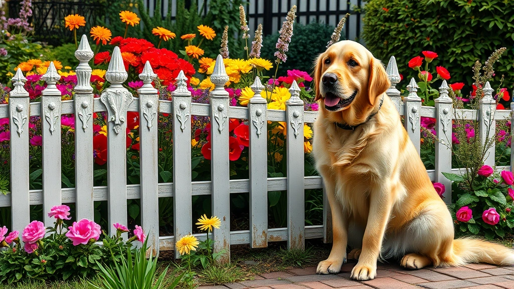 how to keep dogs out of a flower bed dog photo 0