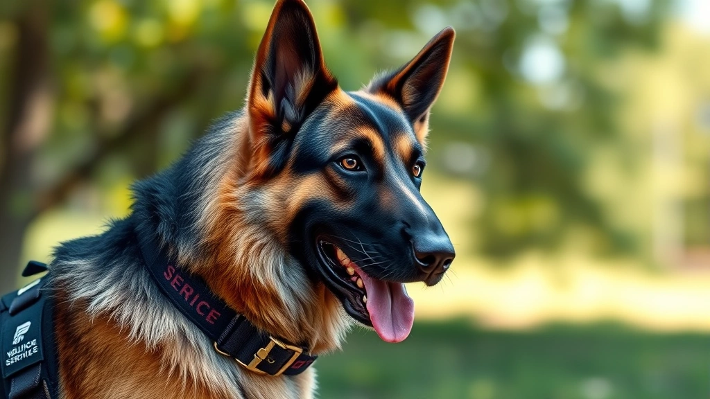 how to make my dog a service dog -
Photorealistic image of a German shepherd service dog performing a task
