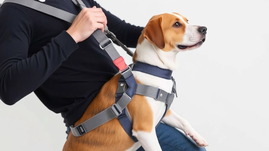 how to put on harness dog -
showing comfortable and secure harness positioning
