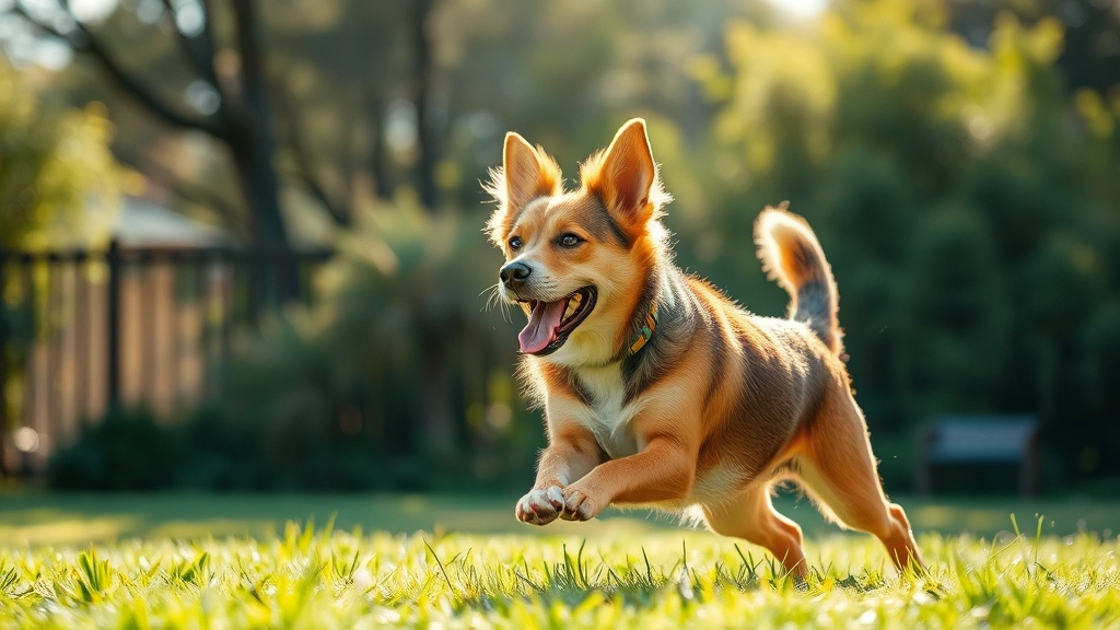 how to rid of mites on dogs -
showing the dog happily playing outdoors in natural sunlight
